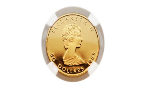 【メイプルリーフ金貨】1989年 カナダ 10周年記念 1オンス 50ドル金貨 NGC-PF69（プルーフ） ウルトラカメオ | ゾラディマネータ