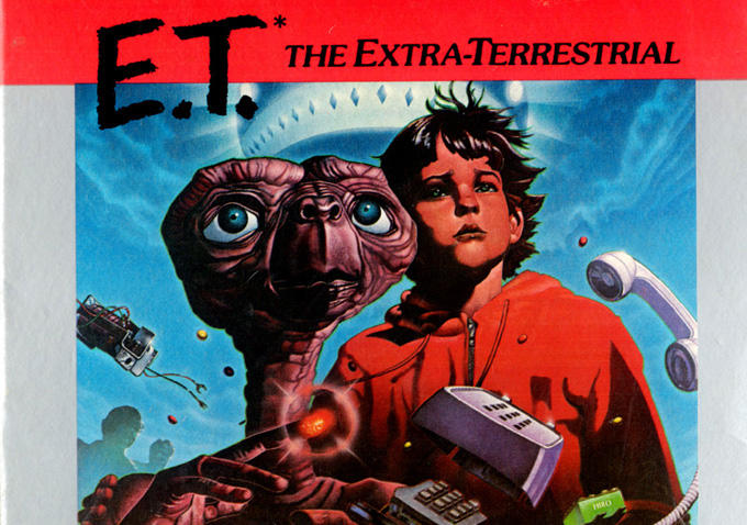 A game of ATARI E.T was dug up.