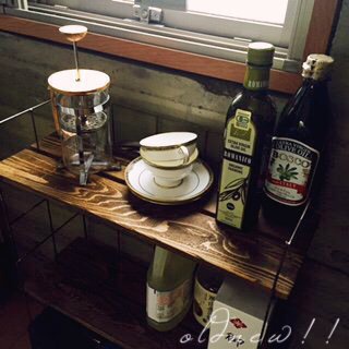 こちらはキッチンに♡古材shelfシリーズorderありがとうございました。