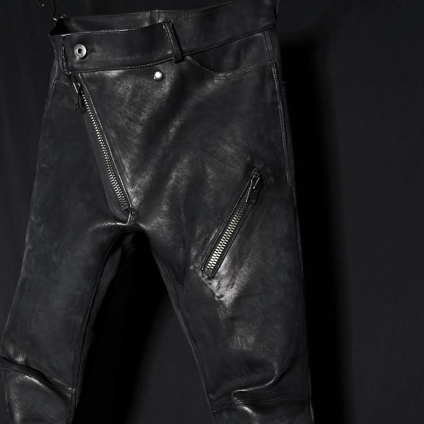 Leather Bonding Jeans 再入荷