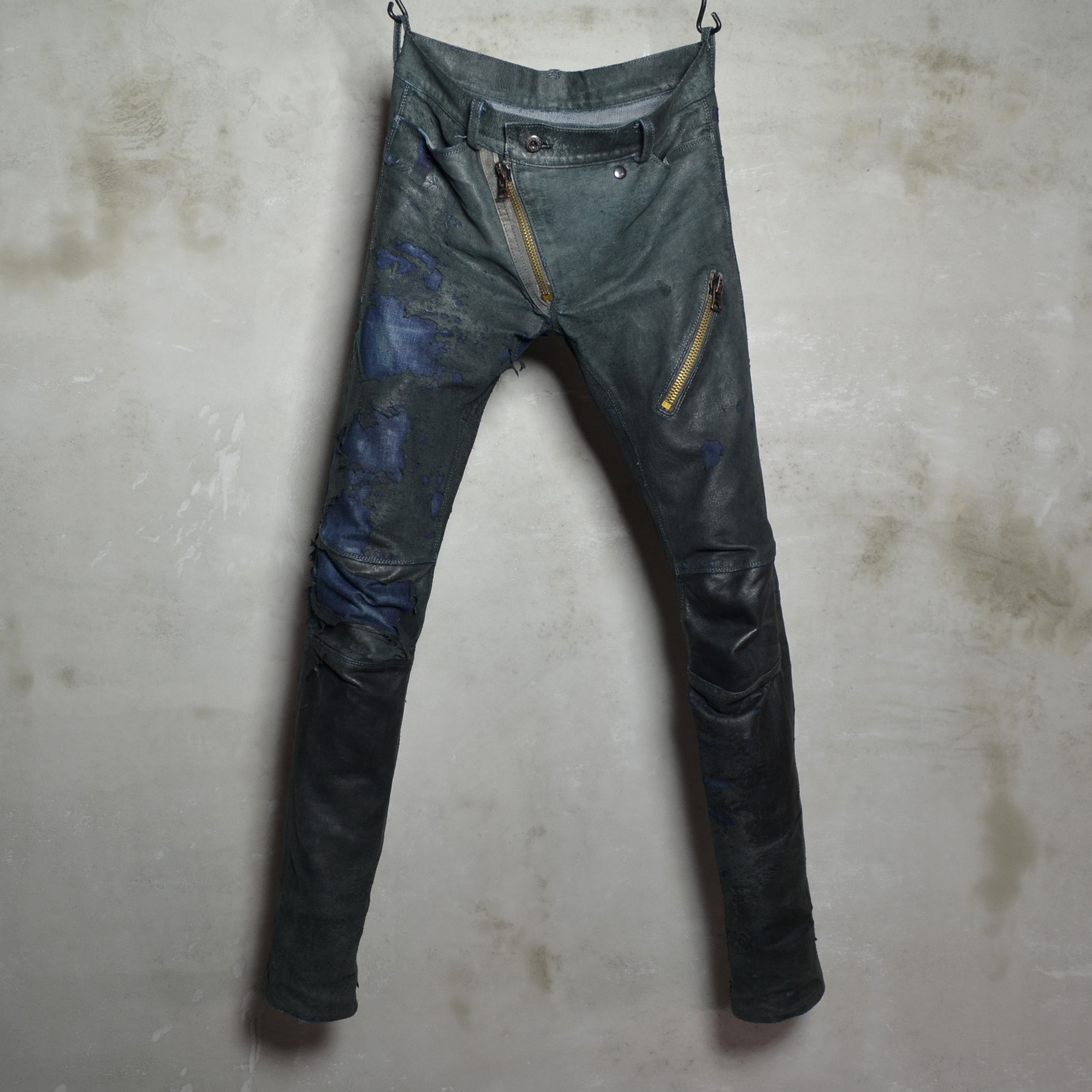 Leather Bonding Jeans エイジングサンプル②