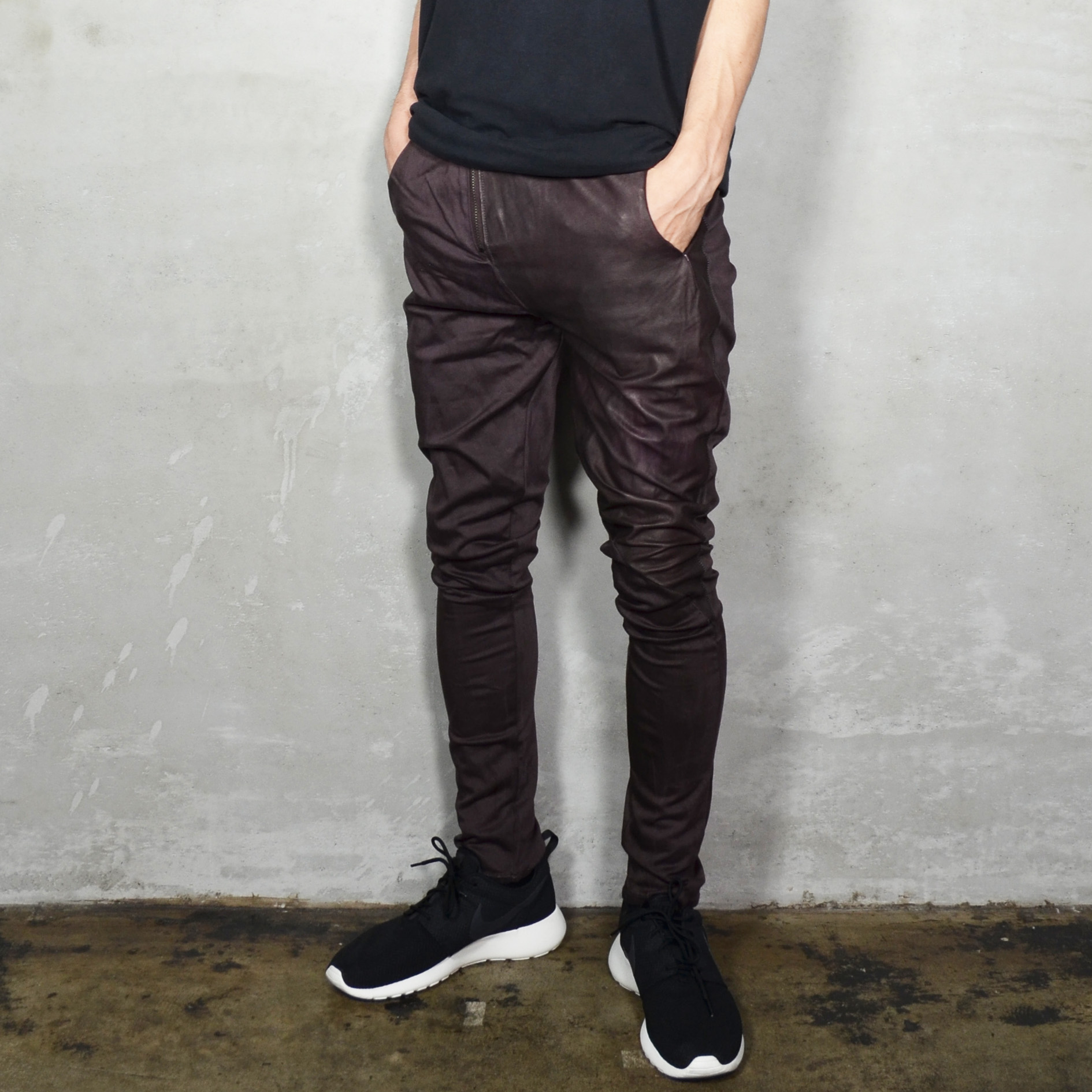 Leather × Cotton Pants "NEW COLOR"