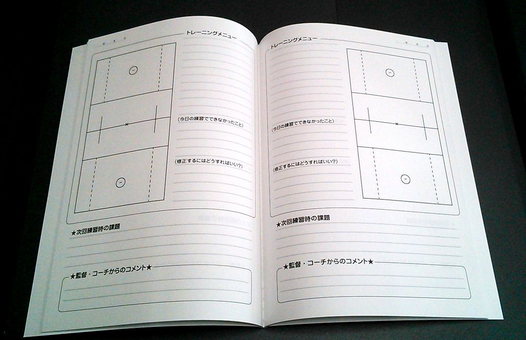 ラクロスノートです。これは男子用