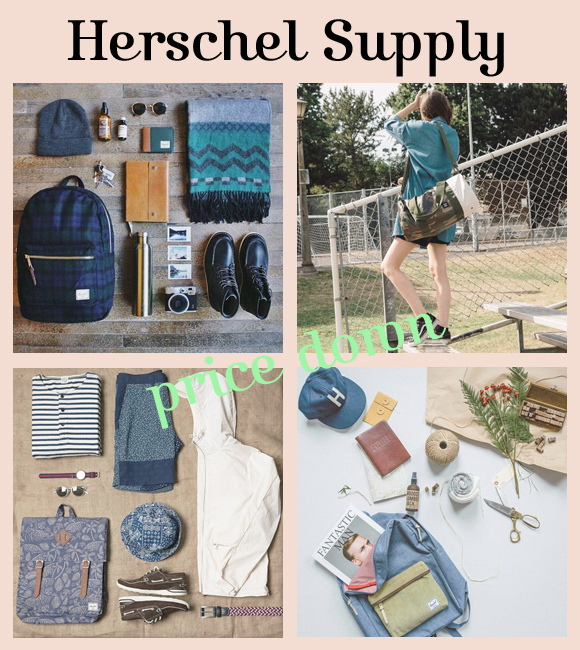 Herschel Supply/ハーシェルサプライ 全品大幅プライスダウン。